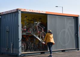 Shipping Containers Find Use as Secure Bicycle Hubs