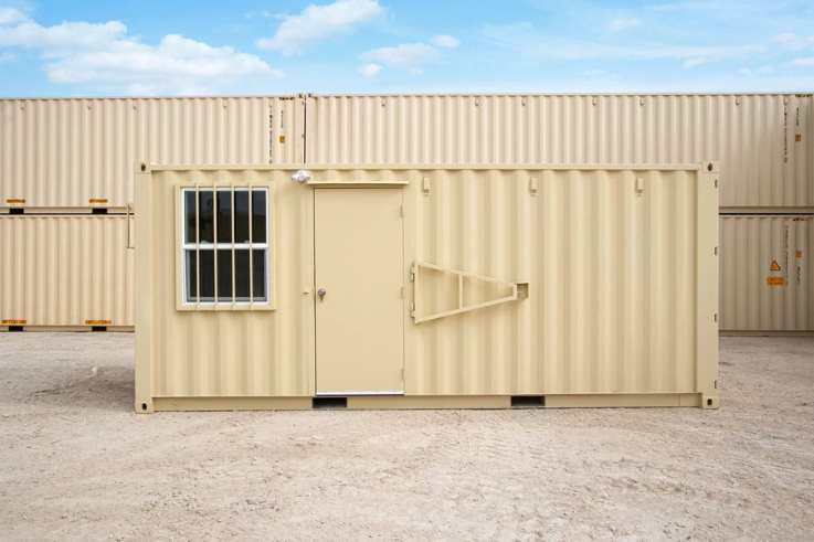 20ft Mobile Office Shipping Container with Storage (20STMOS)