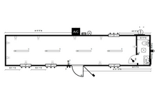 Load image into Gallery viewer, 40ft Mobile Office Shipping Container with Bathroom (40STMOB)