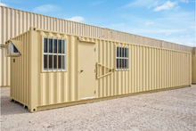 Load image into Gallery viewer, 40ft Shipping Container Office (Insulated / With Siding) (40STOFIS)