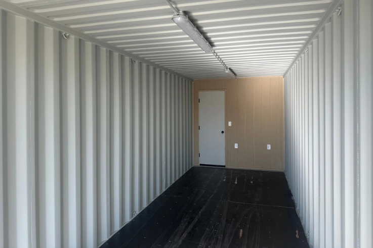 Electric Lift Storage Container – Trailed 40ft Mobile Office Shipping Container with Storage (10/30) (40HCMOS103
