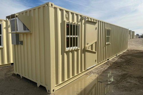 40ft Mobile Office Shipping Container with Storage (18/22) (40HCMOS1822)