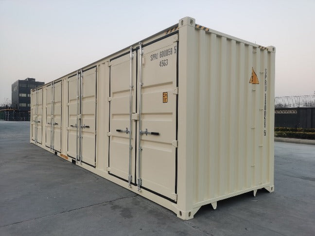 20×8 Bunded Container With Side Doors With Extra Door Secure Lock Boxes. 40ft High Cube Side Door 1 Trip Shipping Container (40HCSD1TRIP)