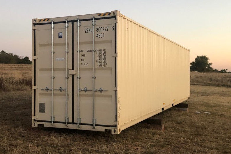 40 ft High Cube 1 Trip (40HC1TRIP) Shipping Container Right Angle View