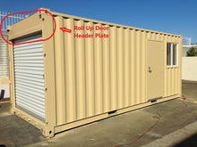 Load image into Gallery viewer, Shipping Container 7&#39; Wide Rollup Door Header Plate