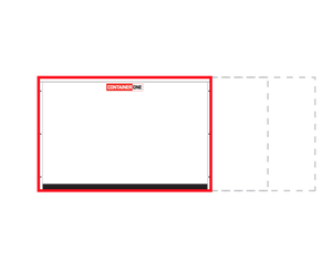 12 ft Standard Portable Storage - Roll Up Door